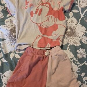 Disney Pink and Gray Kids Matching Set